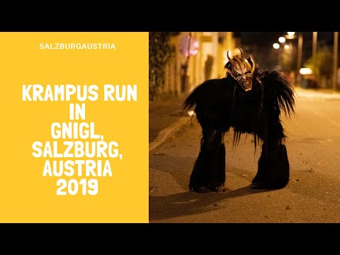 Krampuslauf in Gnigl 2019 - Krampus Tradition in Salzburg, Austria