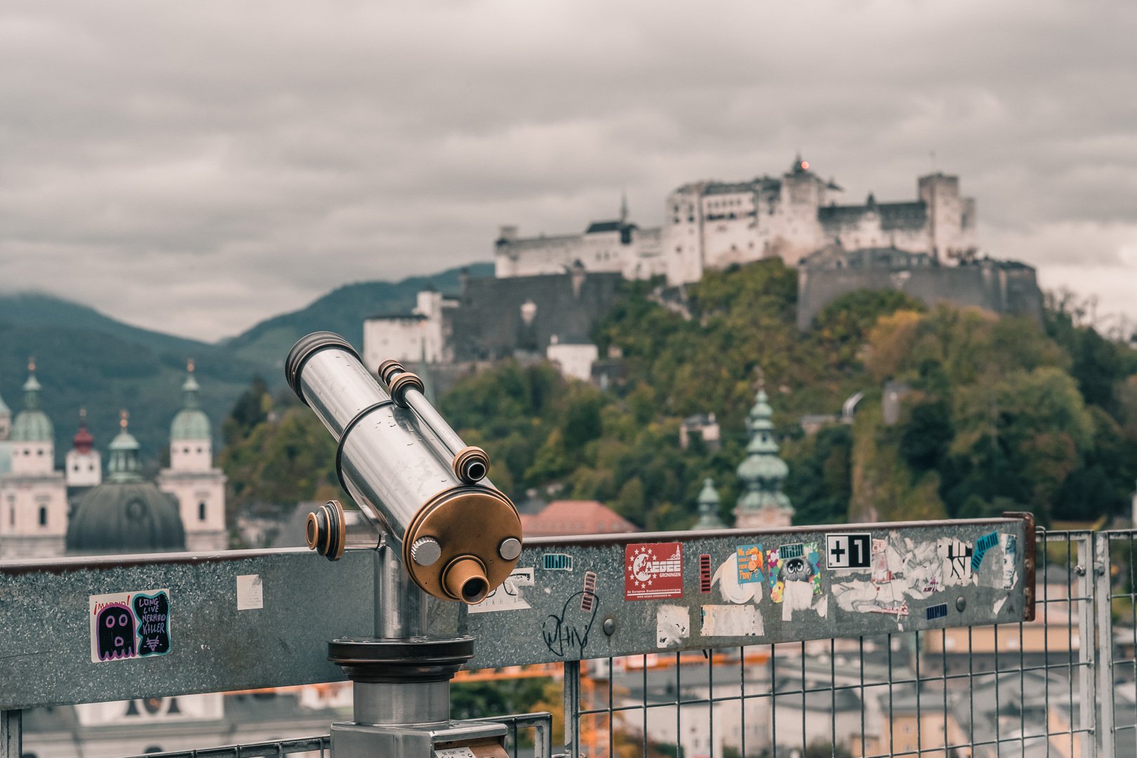 Mönchsberg Viewpoint Salzburg Humboldterasse Landscape Shot