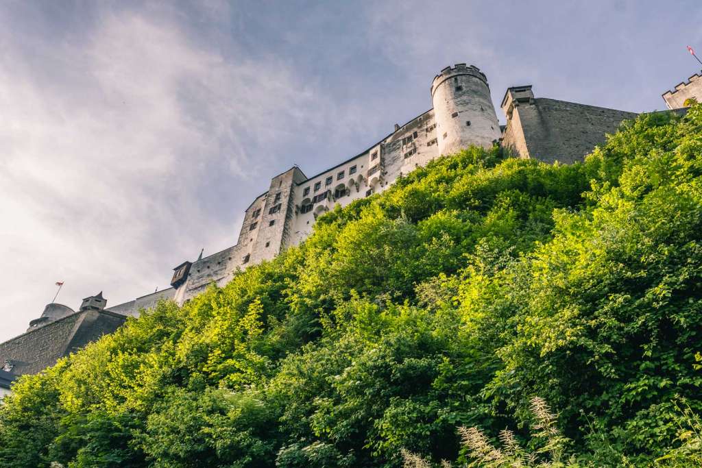 The Fortress Hohensalzburg from below