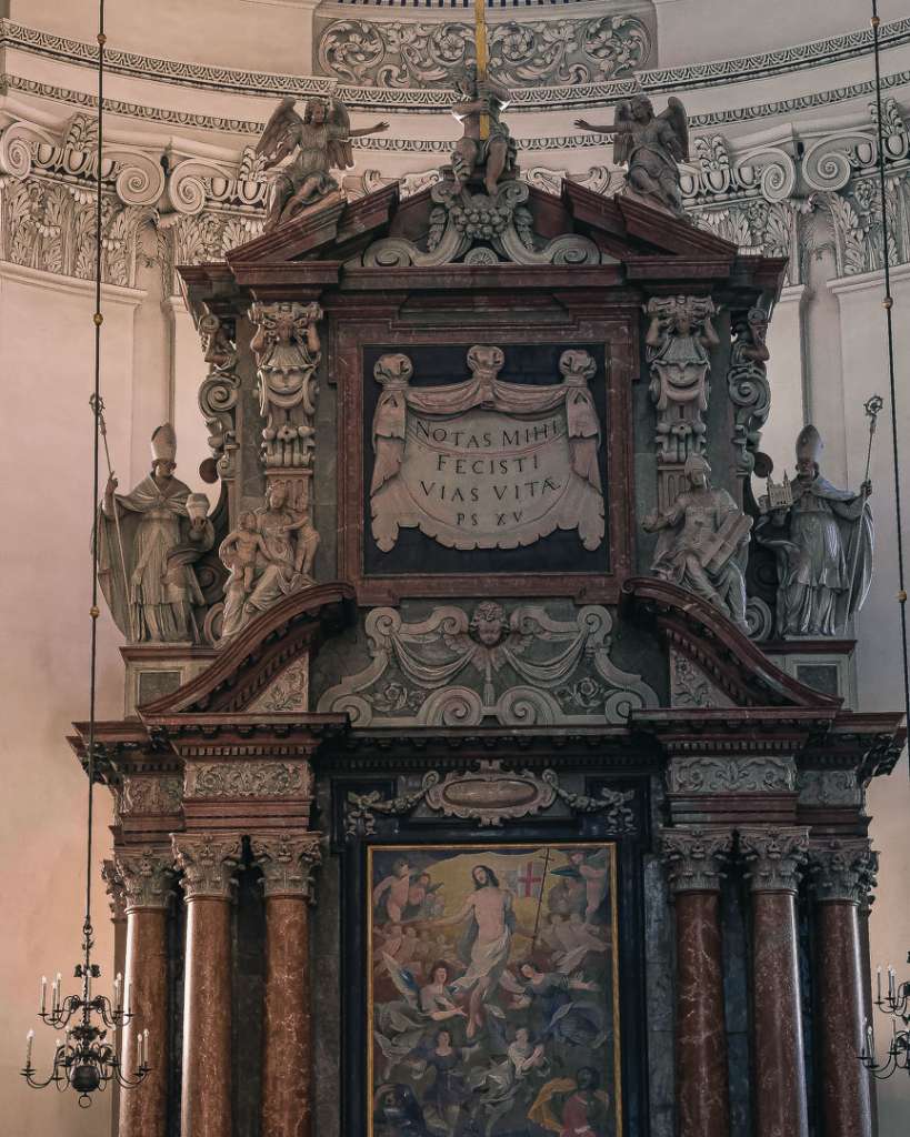 The top of the Main altar in the Salzburg Cathedral