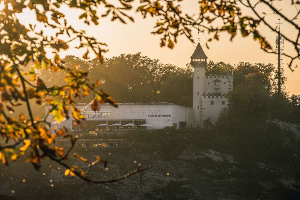 Museum der Moderne Salzburg from Kapuzinerberg