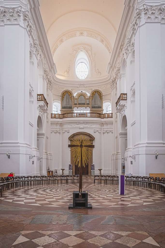 Interior of the University Church in Salzburg