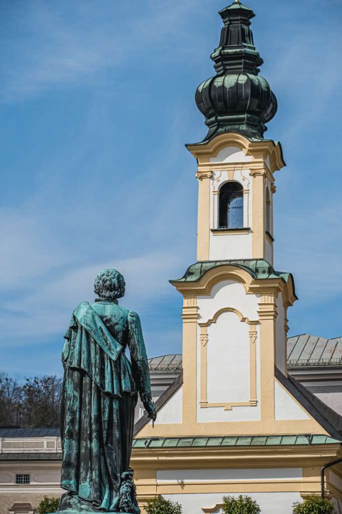 Saint Michaels Church at Mozart Square